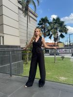 Conjunto Alfaiataria Colete e Calça Preto