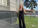 Conjunto Alfaiataria Colete e Calça Preto