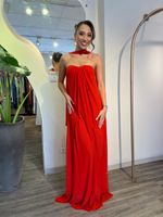 Vestido Longo Tomara que Caia Vermelho