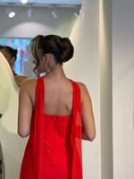 Vestido Longo Tomara que Caia Vermelho
