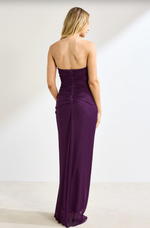 Vestido Longo Tomara que Caia com Babados Uva