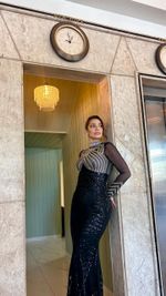 Vestido Longo De Strass E Paetê