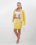 Saia Curta Chanel Amarela