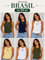 Blusa Regata Copa 2026 Cores Variadas