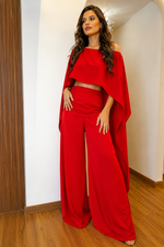 Blusa Tipo Capa Vermelho