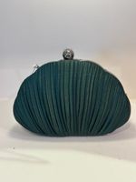Bolsa de Mão Dura Drapeado Verde