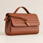 Bolsa de Mão Retangular Marrom