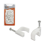 100 Unidades Fixa Fio Coaxiais, 10mm, Organize Seus Fios