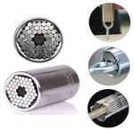Chave Soquete Universal 7mm a 19mm C/ Adaptador