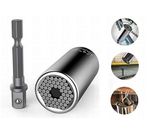 Chave Soquete Universal 7mm a 19mm C/ Adaptador