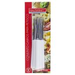 Conjunto Garfos Petiscos Branco Inox 6 Peças 13 Cm Hauskraft