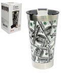 Copo Térmico Inox Parede Dupla C/ Abridor P/ Cerveja 550ml