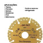 Disco de Corte Diamantado Multiuso 110mm x 22,23mm