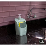 Dispenser Porta Detergente e Esponja UZ Cor Verde Menta