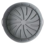 Forma de Silicone Redonda com Alça para Air fryer 22cm