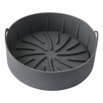 Forma de Silicone Redonda com Alça para Air fryer 22cm