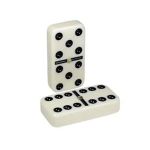 Jogo de Dominó com Maleta Western Marrom