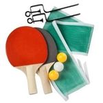 Kit Ping Pong 2 Raquetes 3 Bolas Tênis Rede Suporte Completo