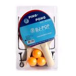 Kit Ping Pong 2 Raquetes 3 Bolas Tênis Rede Suporte Completo