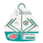 Mini Varal Para 2 Pares de Calcados Verde Flashlimp