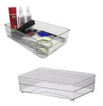 Organizador Multiuso de Acrílico Diamond 22,5 X 15 X 5,2 cm