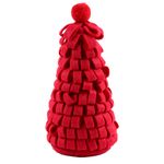 Pendente Arvore de Natal 15cm Vermelho na Solapa