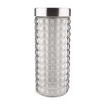 Pote de Vidro com Tampa Inox Bubble 2 Litros