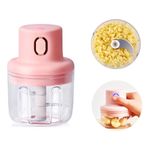 Processador De Alimentos Recarregavel 2 Laminas + Cabo Usb