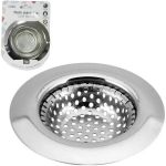 Ralo de Inox para Pia de Cozinha Grande 11,5cm Borda Larga