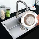 Ralo de Inox para Pia de Cozinha Grande 11,5cm Borda Larga