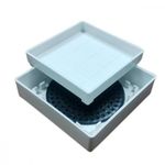 Ralo Invisivel 10 X 10 Quadrado Branco Deplasti