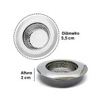 Ralo Para Pia Inox 5,5cm Evita Entupimento de Canos