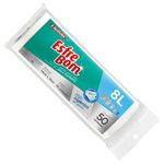Saco de Lixo Pia e Banheiro Branco 8 Litros - 50 Unidades