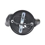 Suporte Para Lâmpada de Teto duplo Direcionável Preto