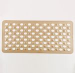 Tapete para Box Antiderrapante 69x37 cm em pvc c/ Ventosas