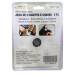 Jogo Bits Sextavado 9 Peças 5mm a 13mm P/ Parafusadeira