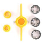 Jogo De Tarraxa Para Cano Pvc 1/2 A 1 Pol Jogo 6 Peças