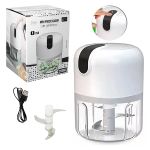 Mini Processador de Alimentos Recarregável Usb 260ml