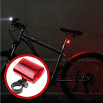Lanterna Segurança Traseira P/ Bicicleta C/ 5 Leds A Pilha