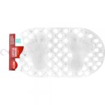Tapete para Banheiro Antiderrapante Com Ventosas Oval 67x35cm