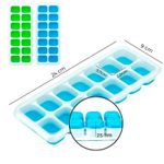 Forma de Gelo Silicone com Tampa 14 Cavidades HM-763