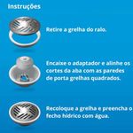 Adaptador de Ralo Anti Odor 10x10cm Deplasti