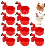 Kit 10 Bebedouro Automático para Galinha 65ml com Rosca 1/8