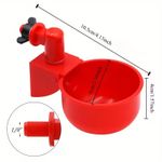 Kit 10 Bebedouro Automático para Galinha 65ml com Rosca 1/8
