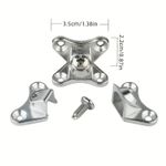 Kit 20 Conectores de Canto para Móveis Removível Tipo Borboleta Liga de Zinco