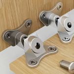Kit 4 Conectores de Canto para Móveis Removível Tipo Borboleta Liga de Zinco