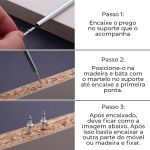 Kit 100 Pregos Ponta Dupla Para Madeira Rodapé Móveis