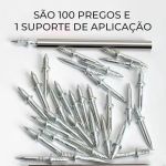 Kit 100 Pregos Ponta Dupla Para Madeira Rodapé Móveis