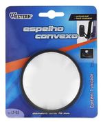 Espelho Auxiliar Convexo Retrovisor Redondo 78mm Autoadesivo 1 Un