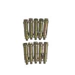 Chumbador Parabolt M6 X 50MM Aço Bicromatizado Kit 10 Peças 